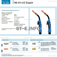 Горелка для полуавтоматической сваркиTBi 511-CC Expert, длина 5 m. - st-e.info - Мичуринск
