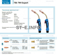 Горелка для полуавтоматической сварки TBi  7W Expert, длина 3 m. - st-e.info - Мичуринск
