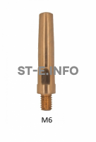 Наконечник токосъемный длинный М6х45 ф 1,2 - st-e.info - Мичуринск